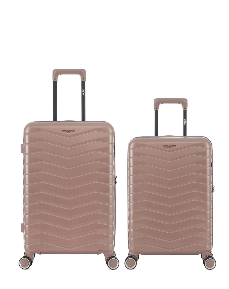 2er-Pack Hartschalenkoffer: Mittelgroßer Koffer und Handgepäck SEATTLE