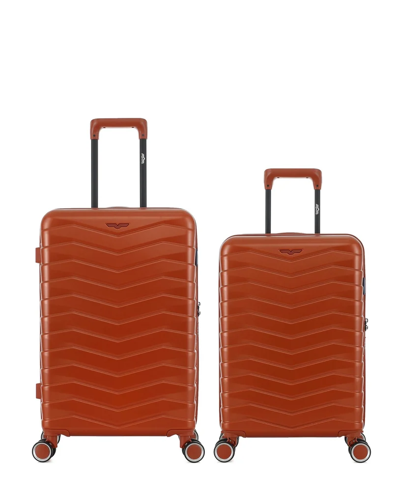 2er-Pack Hartschalenkoffer: Mittelgroßer Koffer und Handgepäck SEATTLE