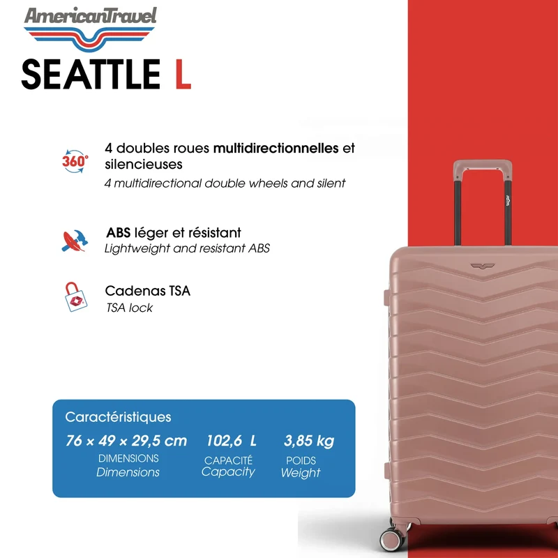 Großer Hartschalenkoffer SEATTLE