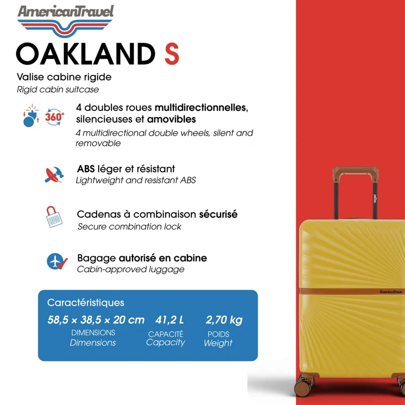 4er-Set Hartschalenkoffer OAKLAND-O