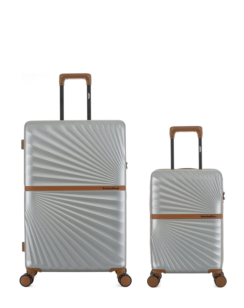 2er-Pack Hartschalenkoffer: Großer Koffer und Handgepäck XS OAKLAND