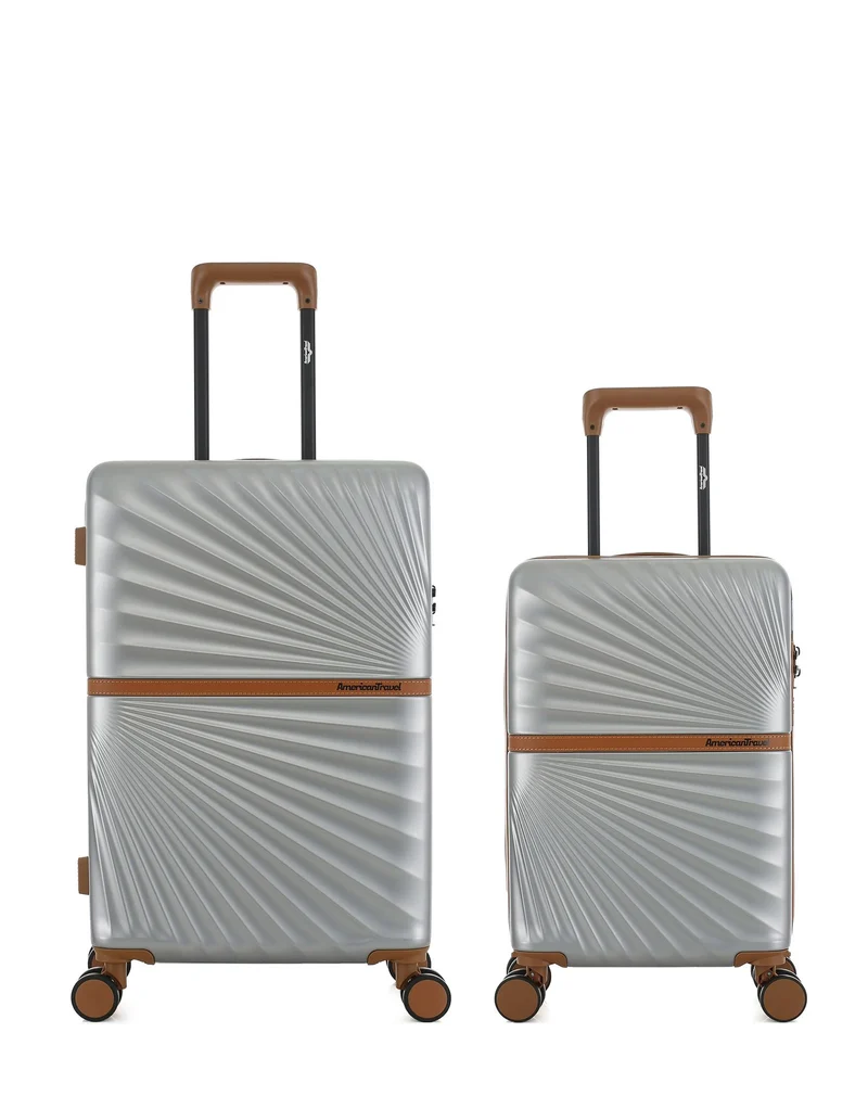 2er-Pack Hartschalenkoffer: Mittelgroßer Koffer und Handgepäck XS OAKLAND