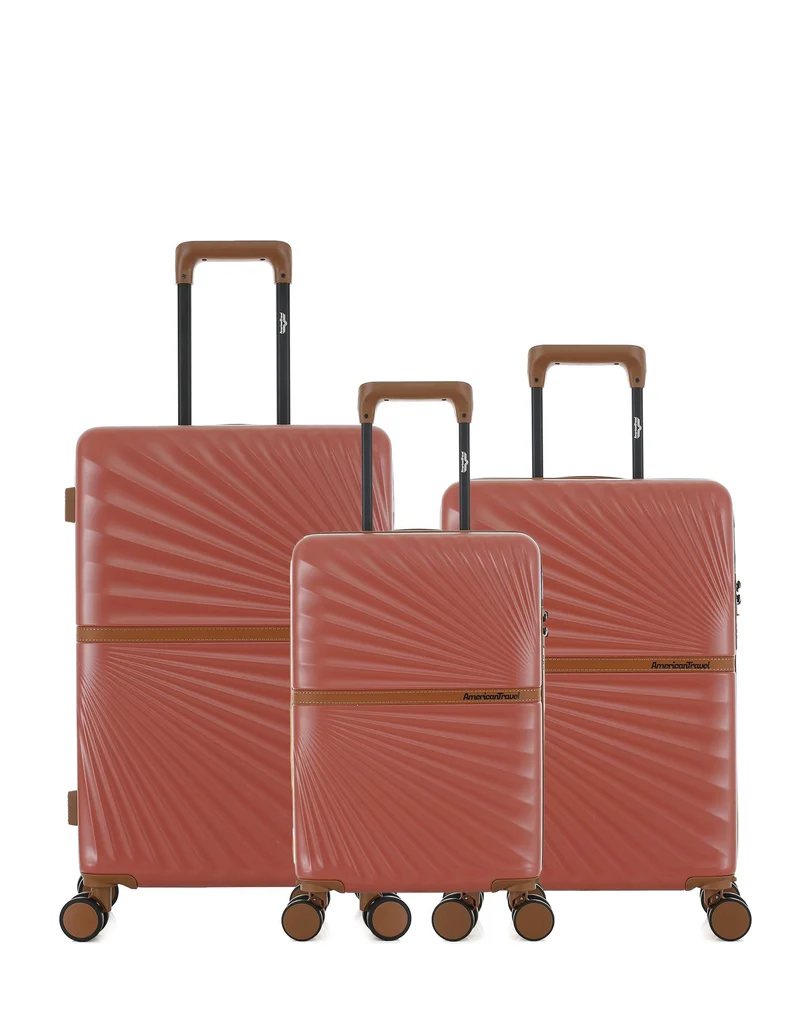 3er-Pack Hartschalenkoffer: Mittelgroßer Koffer, Handgepäck und Handgepäck XS OAKLAND