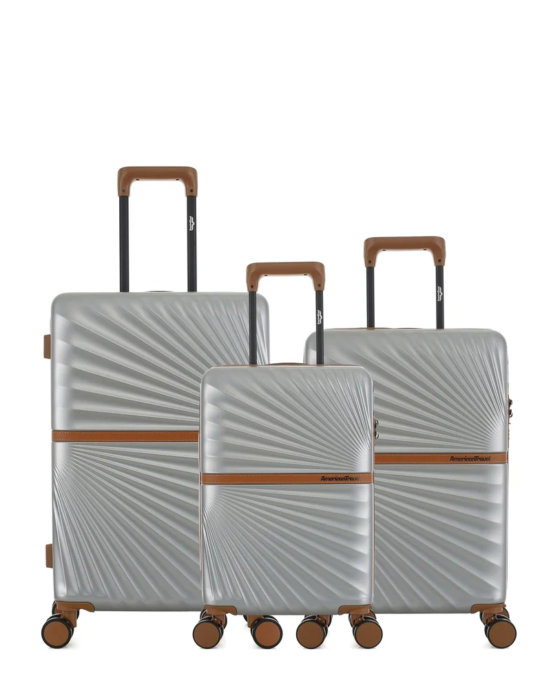 3er-Pack Hartschalenkoffer: Mittelgroßer Koffer, Handgepäck und Handgepäck XS OAKLAND