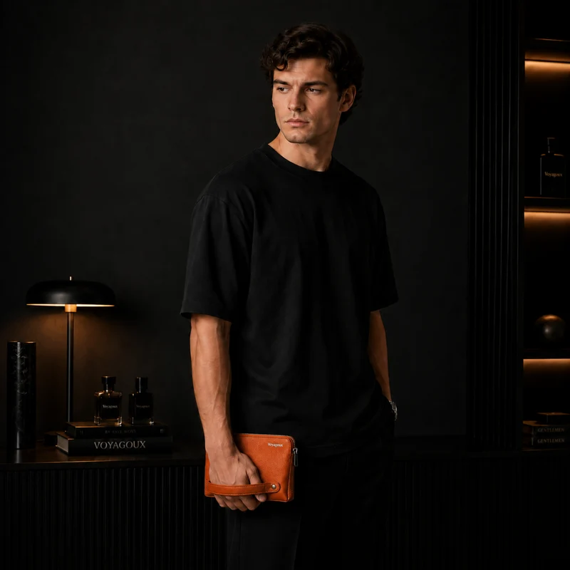 Fingerprint Clutch - Bruin