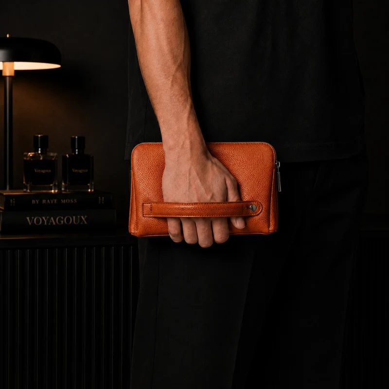 Fingerprint Clutch - Bruin