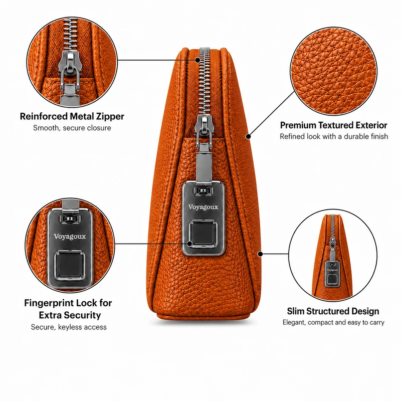 Fingerprint Clutch - Bruin