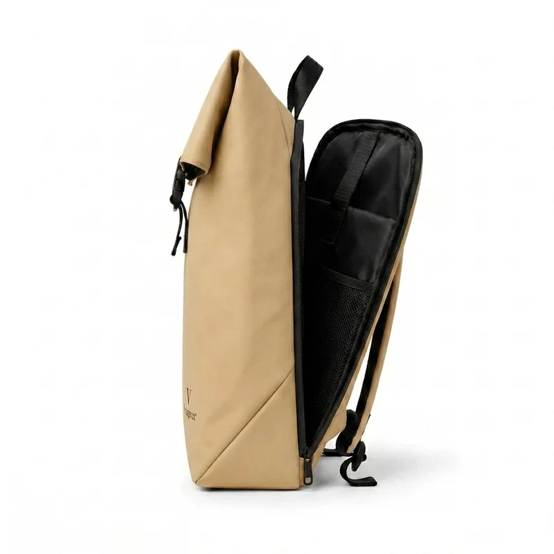 Rolltop Rugzak - Beige