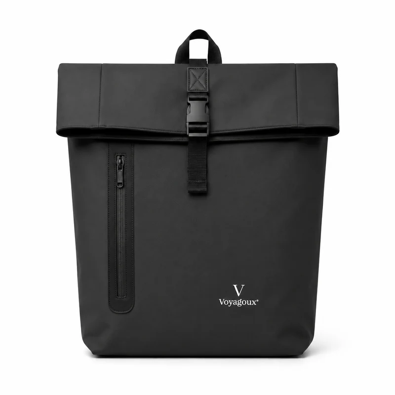 Rolltop Rugzak - Zwart