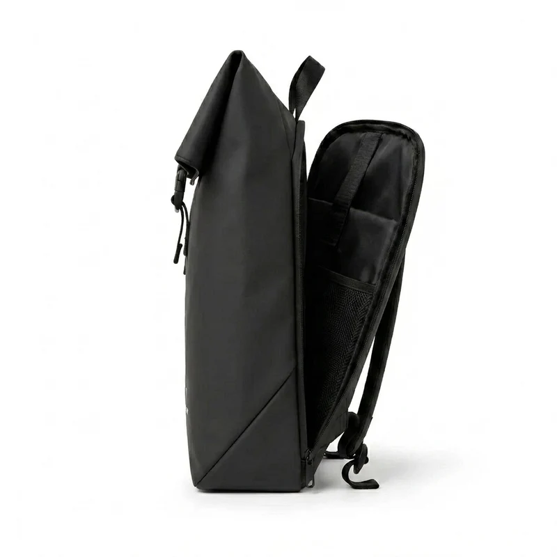 Rolltop Rugzak - Zwart