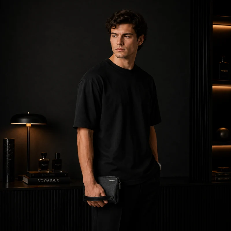 Fingerprint Clutch - Zwart