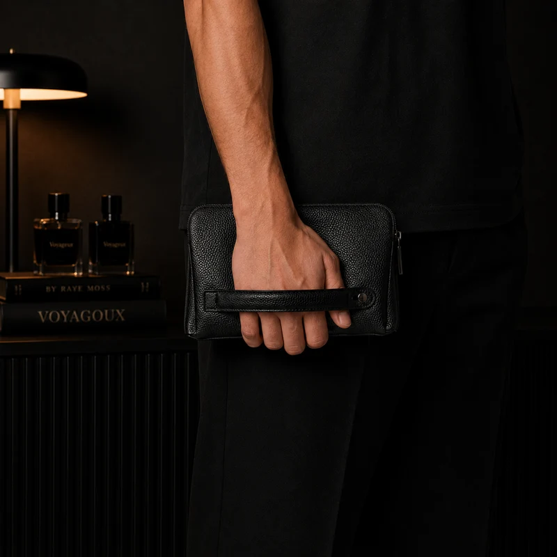 Fingerprint Clutch - Zwart