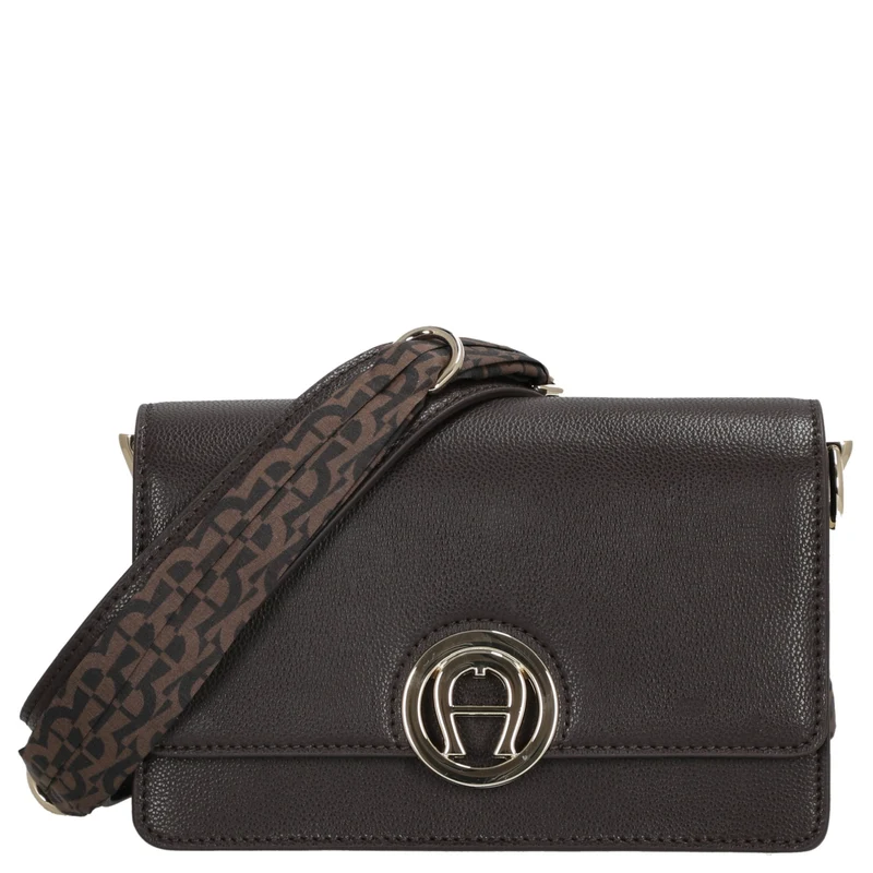 Aigner Livia - Umhängetasche + Tuch 20 cm S (espresso brown)