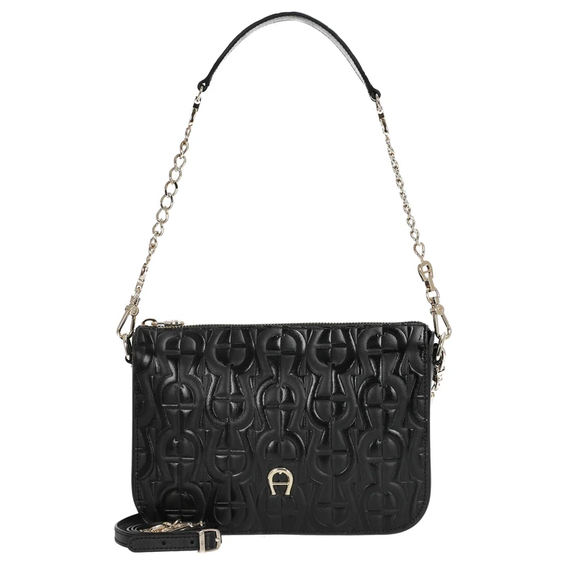 Aigner Pria - Schultertasche 21 cm XS (black)