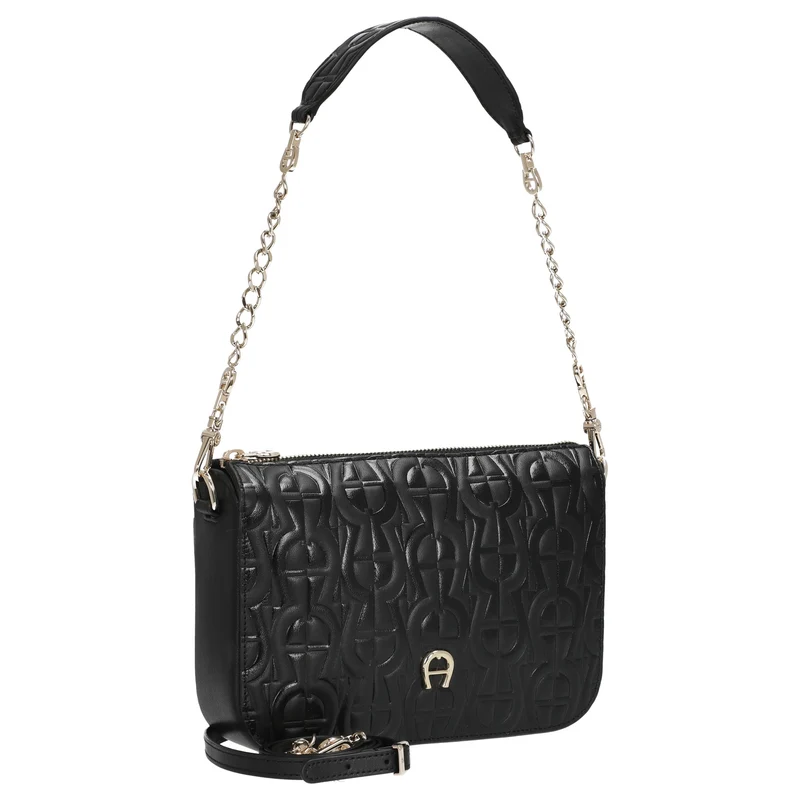 Aigner Pria - Schultertasche 21 cm XS (black)