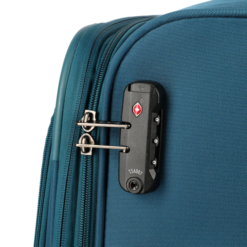 Travelite Umbria - 4-Rollen-Trolley M 67 cm erw. (petrol)