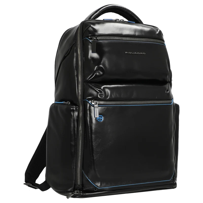 Piquadro Blue Square - Laptoprucksack 15.6" 42 cm (black)