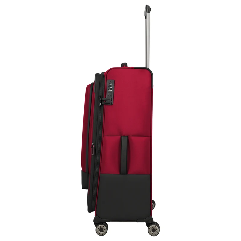 Travelite Crosslite - 4-Rollen-Trolley L 77 cm erw. (red)