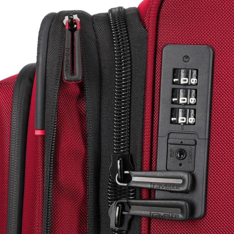 Travelite Crosslite - 4-Rollen-Trolley XL 81 cm erw. (red)