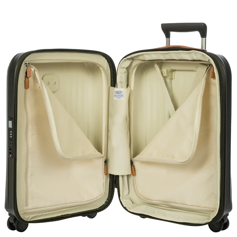Brics Taormina - 4-Rollen-Kabinentrolley S 55 cm erw. USB (olive)