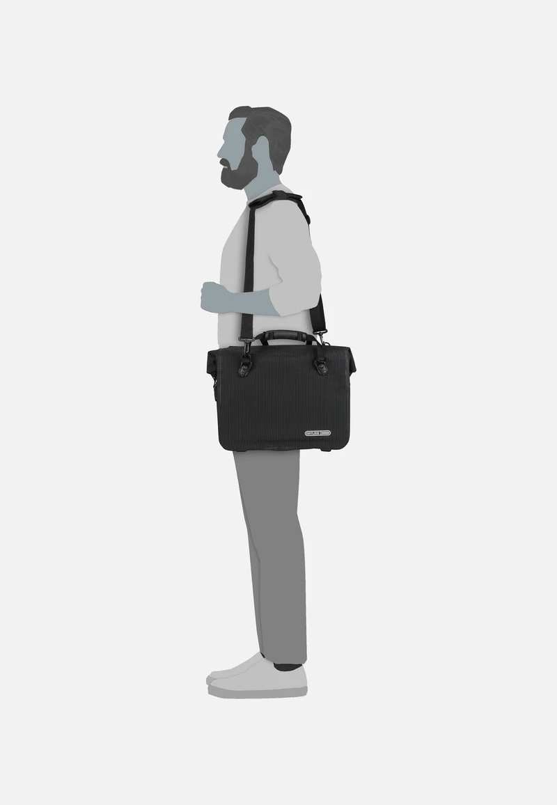 Office-Bag High Visibility QL2.1 Schwarz Reflex - Fahrradtasche