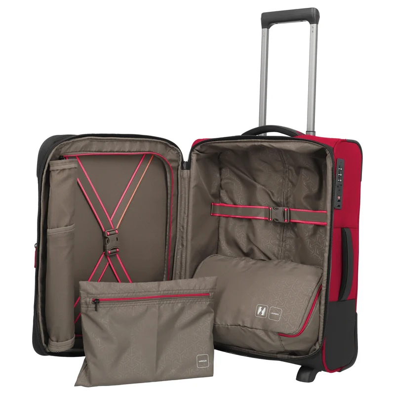 Travelite Crosslite - 2-Rollen-Kabinentrolley S 54 cm erw. (red)