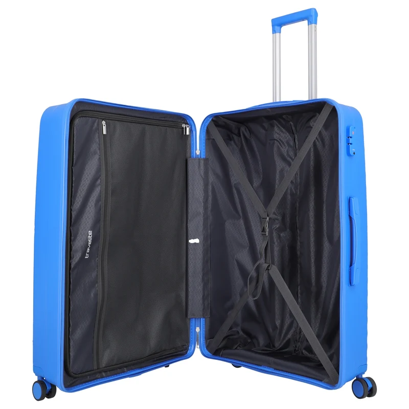 Travelite Pacific - 4-Rollen-Trolley Set 3tlg. (blue)
