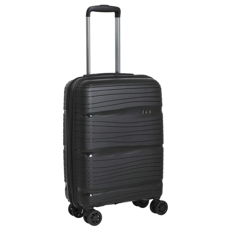 D&N Travel Line 4300 - 4-Rollen-Kabinentrolley S 55 cm (black)