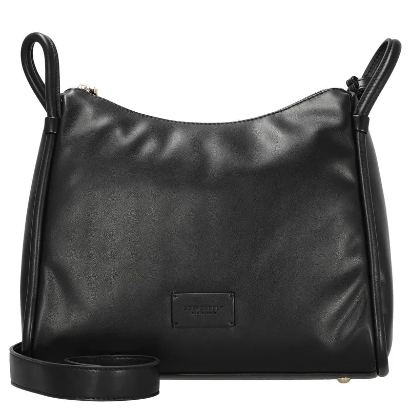 Seidenfelt Kaavi - Umhängetasche 30 cm (black/gold)