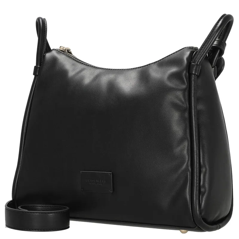 Seidenfelt Kaavi - Umhängetasche 30 cm (black/gold)