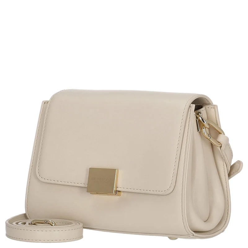 Seidenfelt Ellanda - Umhängetasche 20 cm (tofu beige)