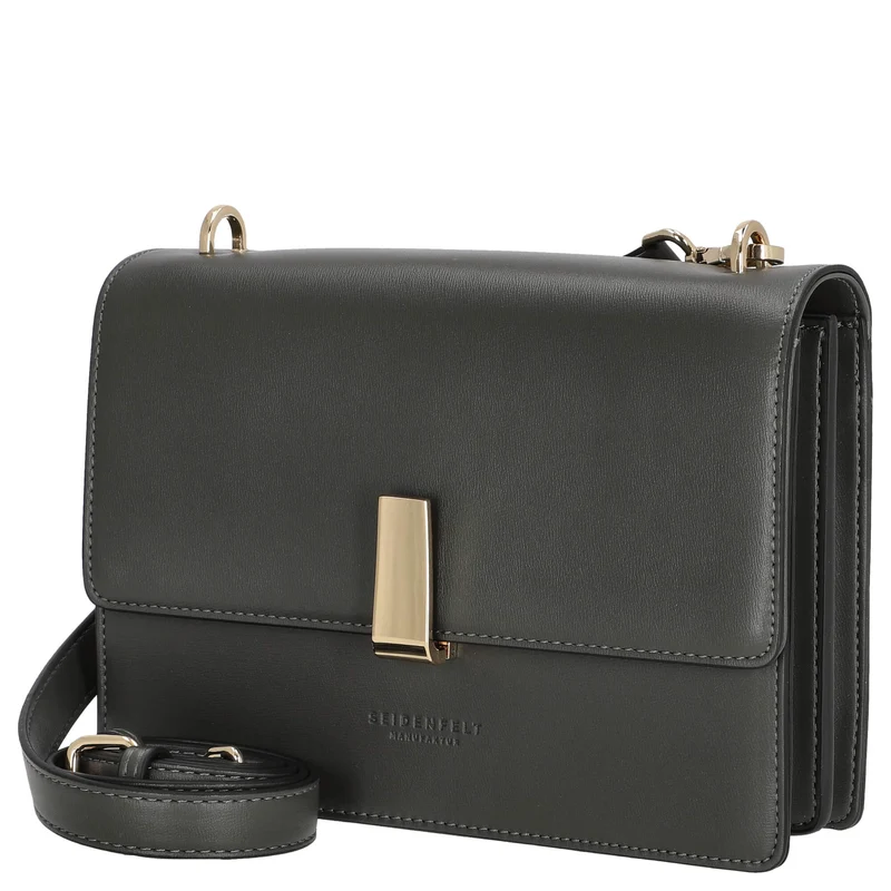 Seidenfelt Flen Crossbody - Umhängetasche 22 cm (antracite/gold)