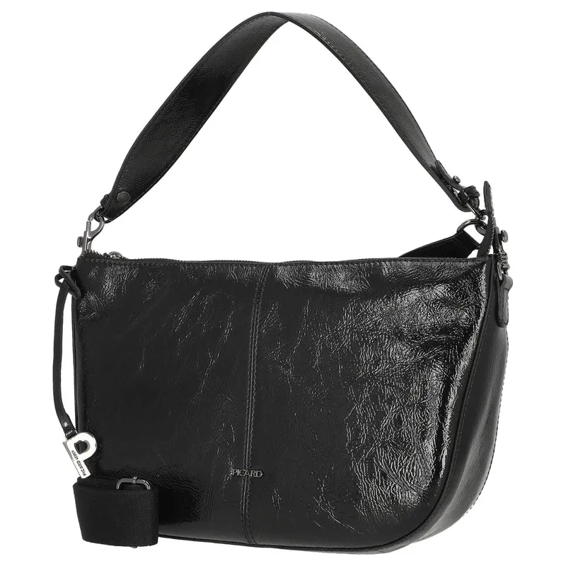 Picard Himalaya - Schultertasche 33 cm Rindsleder (black)