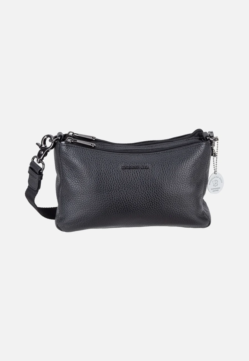 Mellow Leather Double Zipped FZTA8 Nero - Crossbody Bag