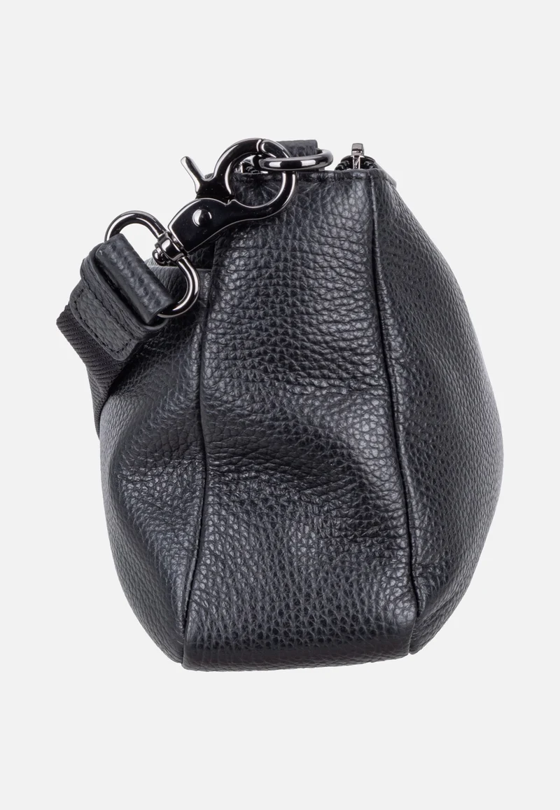 Mellow Leather Double Zipped FZTA8 Nero - Crossbody Bag