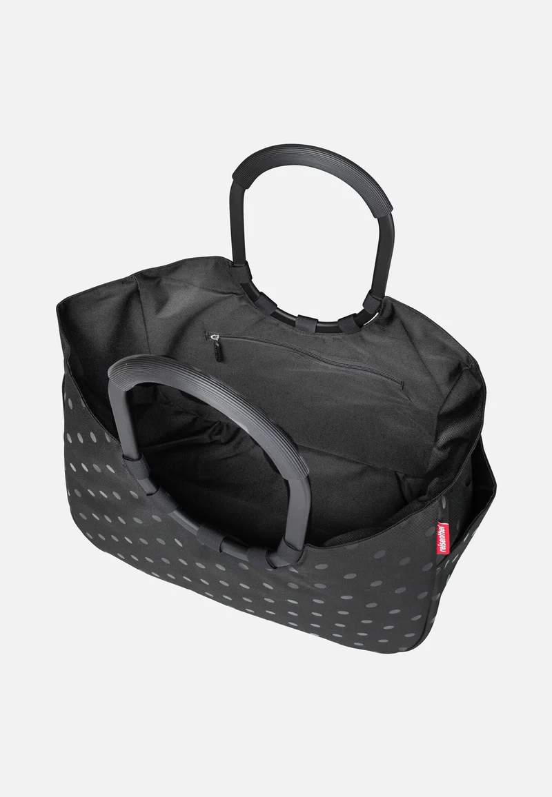 Loopshopper L Glossy Dots Black - Einkaufskorb