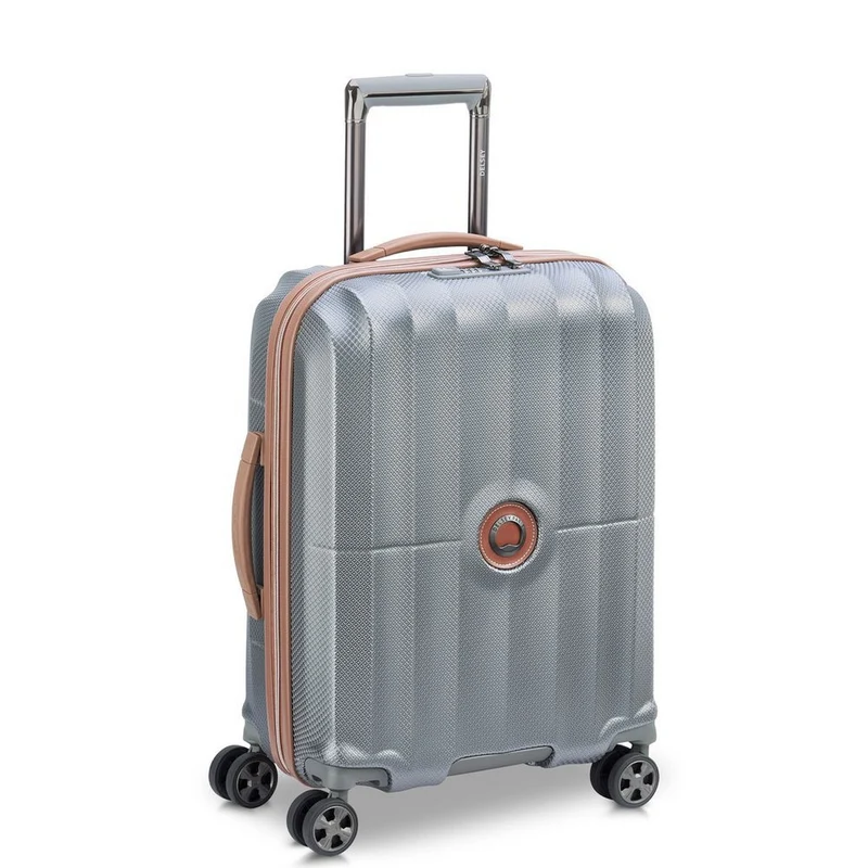 Delsey Paris Carrousel - 4-Rollen-Kabinentrolley Slim line 55 cm (Platin)