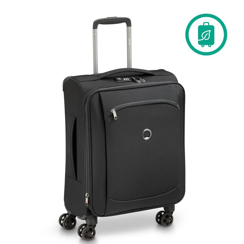 Delsey Paris Montmartre Air 2.0 - 4-Rollen-Kabinentrolley Slim Line S 55 cm (schwarz)