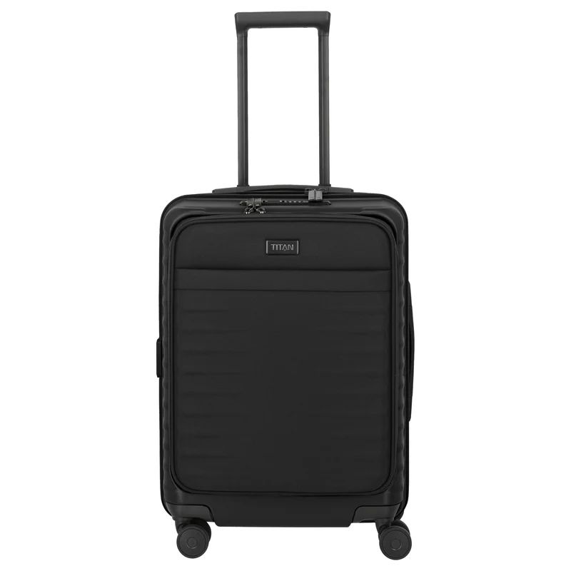TITAN UPGRADE - 4-Rollen-Kabinentrolley S 55/23 cm mit Vortasche (nightshade black)