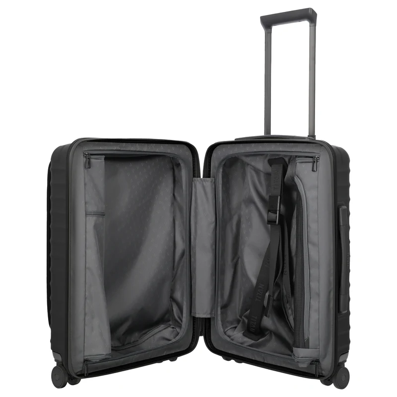 TITAN UPGRADE - 4-Rollen-Kabinentrolley S 55/23 cm mit Vortasche (nightshade black)