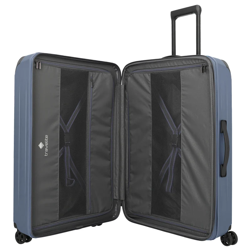 Travelite Dynamiic - 4-Rollen-Trolley XL 81 cm (denimblue)