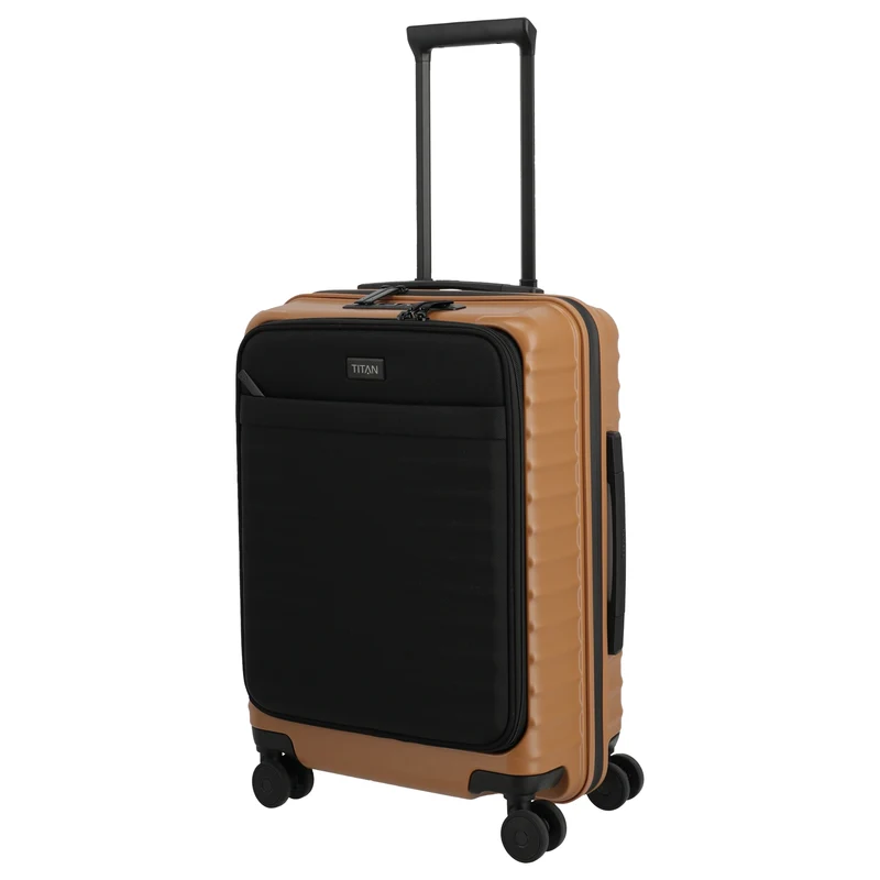 TITAN UPGRADE - 4-Rollen-Kabinentrolley S 55/23 cm mit Vortasche (canyon bronze)