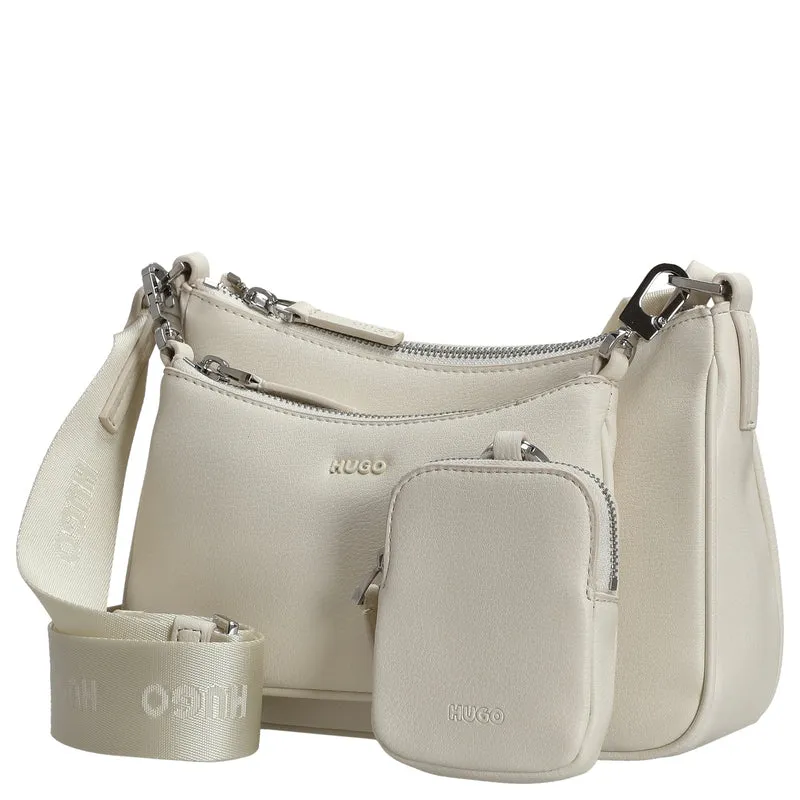 HUGO Women's Bel 2.0 - Umhängetasche 22 cm (open white)