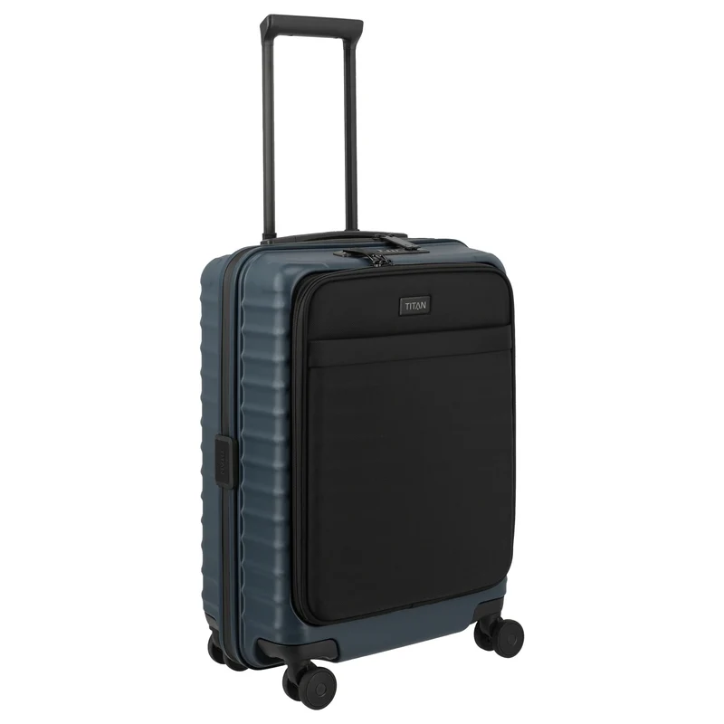 TITAN UPGRADE - 4-Rollen-Kabinentrolley S 55/23 cm mit Vortasche (midnight blue)