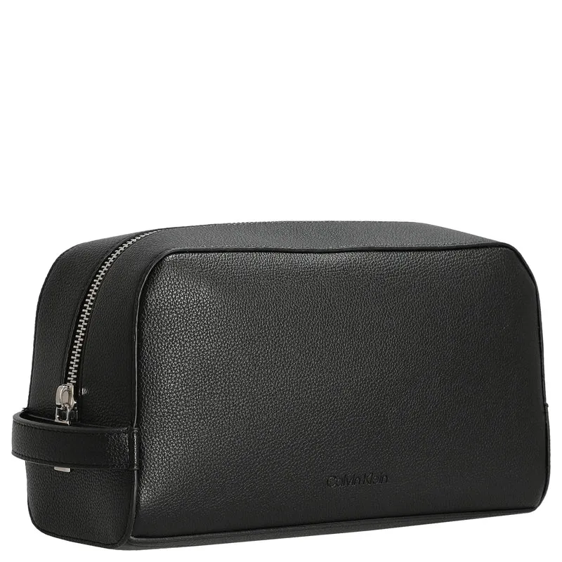 Calvin Klein Micro Pebble Washbag - Kulturbeutel 23.5 cm (schwarz)