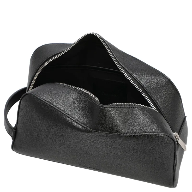 Calvin Klein Micro Pebble Washbag - Kulturbeutel 23.5 cm (schwarz)
