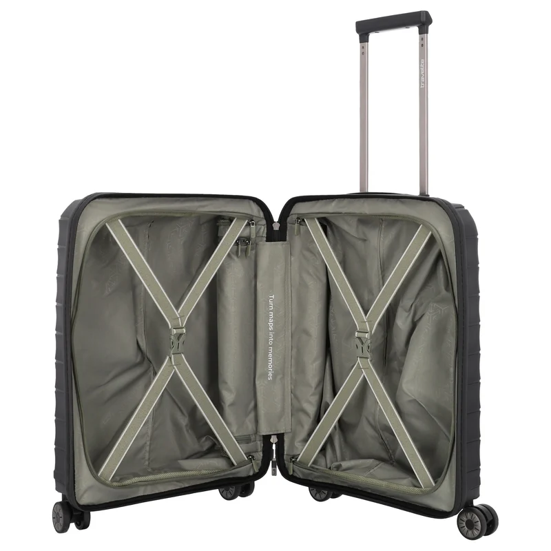 Travelite Mooby - 4-Rollen-Kabinentrolley S 55 cm (black)