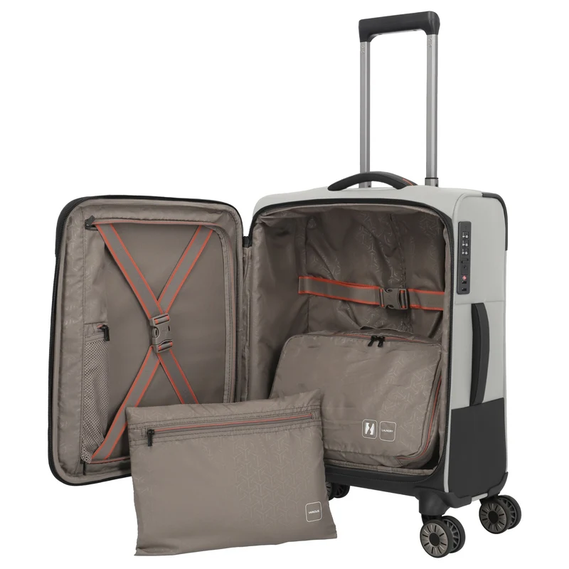 Travelite Crosslite - 4-Rollen-Kabinentrolley S 55 cm (natur)