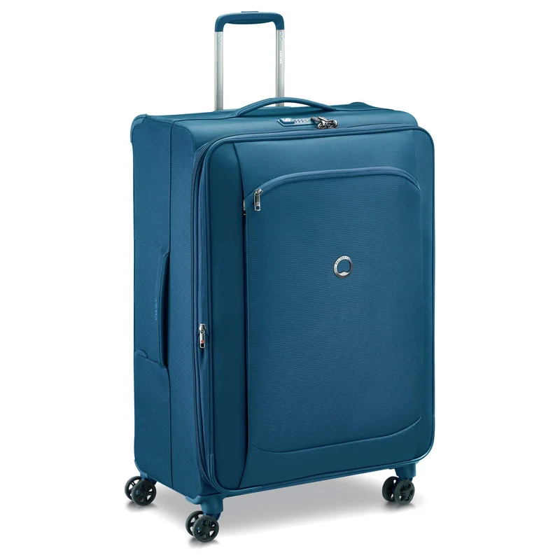 Delsey Paris Montmartre Air 2.0 - 4-Rollen-Trolley 77 cm erw. (recycelt) (blau)