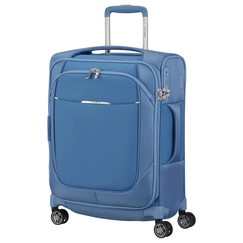 Samsonite Selection Re-Lite - 4-Rollen-Kabinentrolley 55 cm erw. (capri blue)